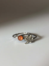 Load image into Gallery viewer, Maple Leaf Stacking Ring. Sterling silver stacker jewelry mix and match. Fall leaves leaf foliage nature natural hippie jewelry.