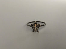 Load image into Gallery viewer, Sea Turtle Stacking Ring. Sterling silver stacker jewelry mix and match. Ocean sea creature environmental awareness jewelry.
