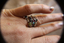 Load image into Gallery viewer, One Stackable Ring Mix and Match SINGLE Gemstones Sterling Silver band stacking ring