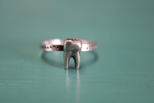 Load image into Gallery viewer, Tooth Stacker sz 5.5 RTS. Sterling silver molar ring.