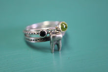Load image into Gallery viewer, Tooth Stacker sz 5.5 RTS. Sterling silver molar ring.