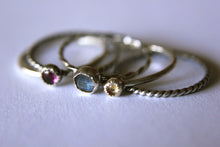 Load image into Gallery viewer, Set of 3 Textured Band Stackable Rings Mix and Match Sterling Silver