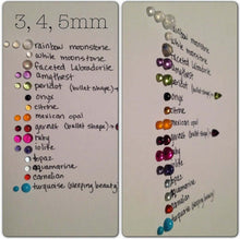 Load image into Gallery viewer, Stacking set 1 solid 14k gold gemstone band ring and 1 custom band memento personalized dainty and feminine