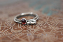 Load image into Gallery viewer, Prize Fighter Stacking Ring. Sterling silver boxing glove ring. Strong female jewelry. Fierce female feminist ring.