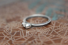 Load image into Gallery viewer, Prize Fighter Stacking Ring. Sterling silver boxing glove ring. Strong female jewelry. Fierce female feminist ring.