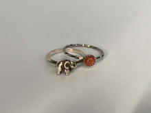 Load image into Gallery viewer, Elephant Stacking Ring. Sterling silver stacker jewelry mix and match. Good luck symbol jewelry.
