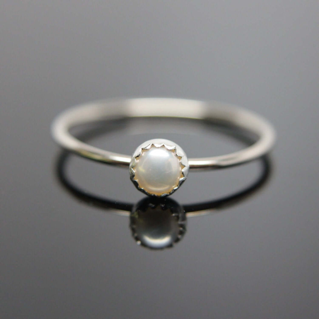 Choose your Gemstone. One 14k white gold gemstone stacking ring. Gemstone stacking band ring. White gold gemstone ring.